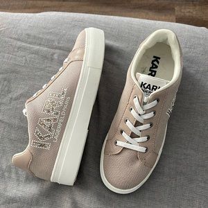 Karl Lagerfeld jeweled sneakers